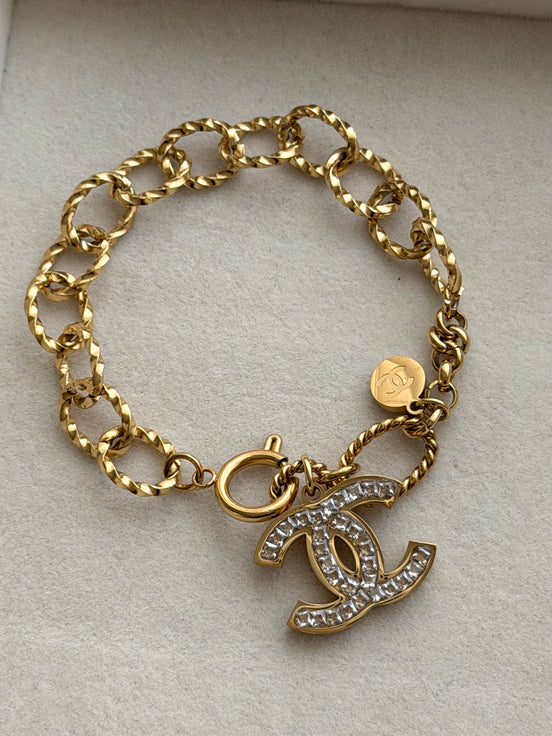 PULSERA CC CRISTAL BLANCO