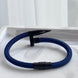 PULSERA CORREA CLAVÓ AZUL
