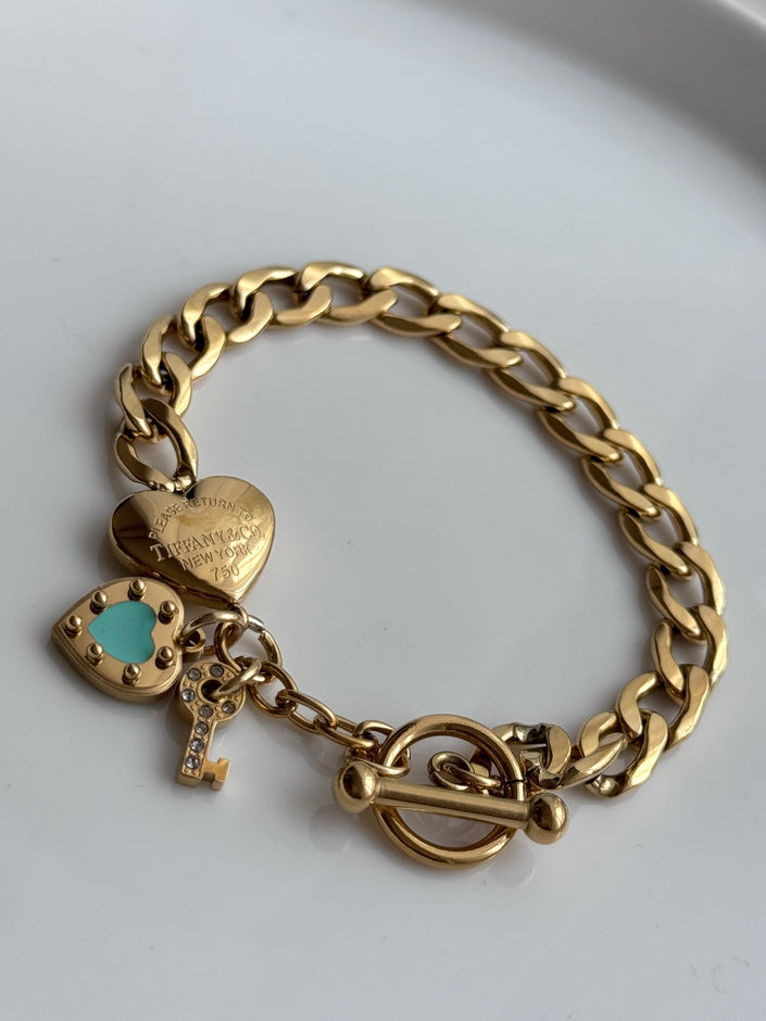 PULSERA CADENA CON DIJES