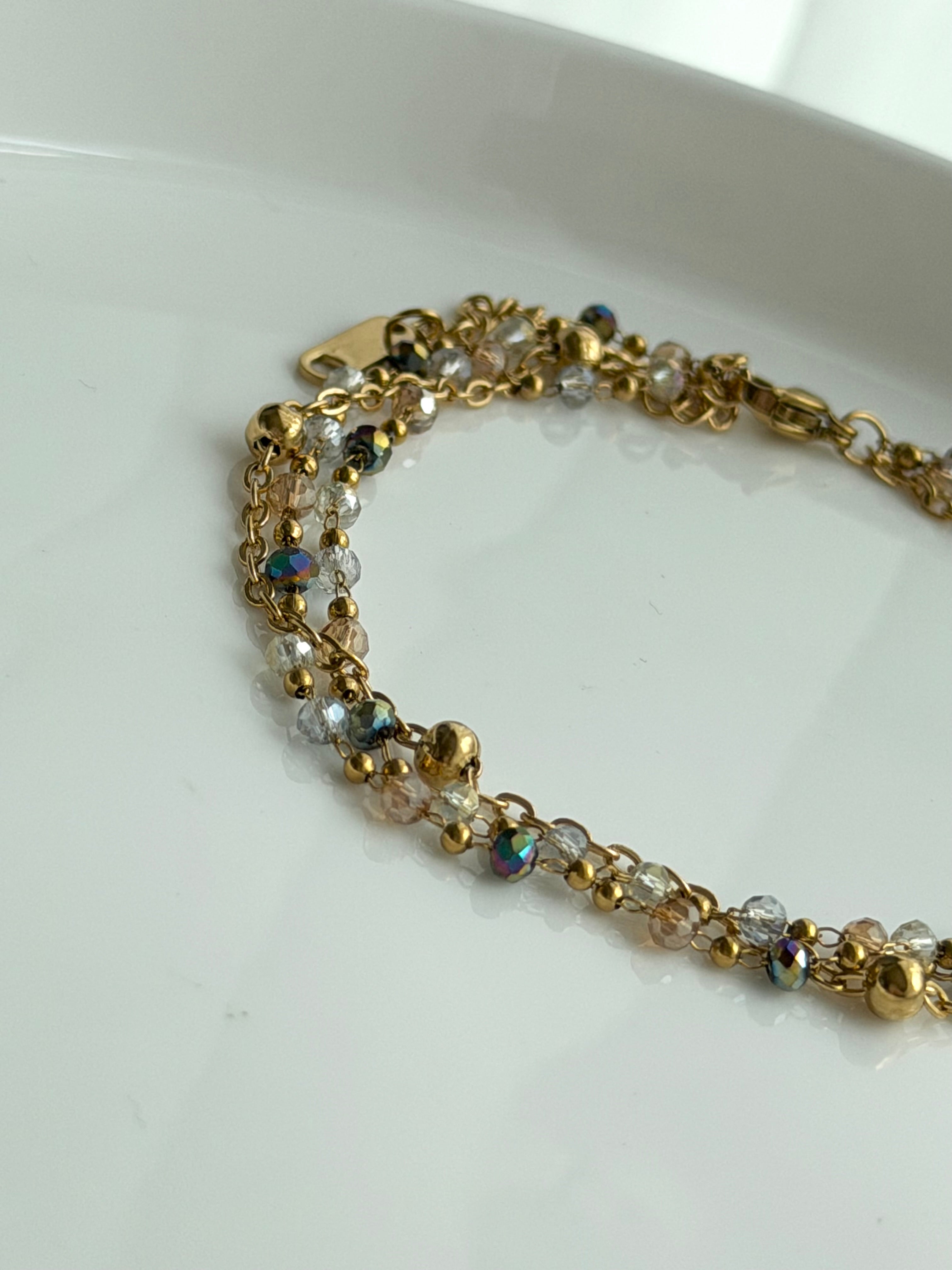 PULSERA CADENA CRISTAL
