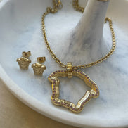 SET MEDUZA CON ZIRCONIA