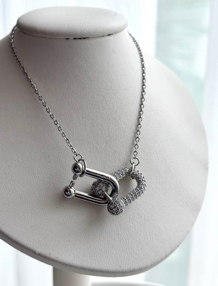 COLLAR ESLABONES CON CRISTAL