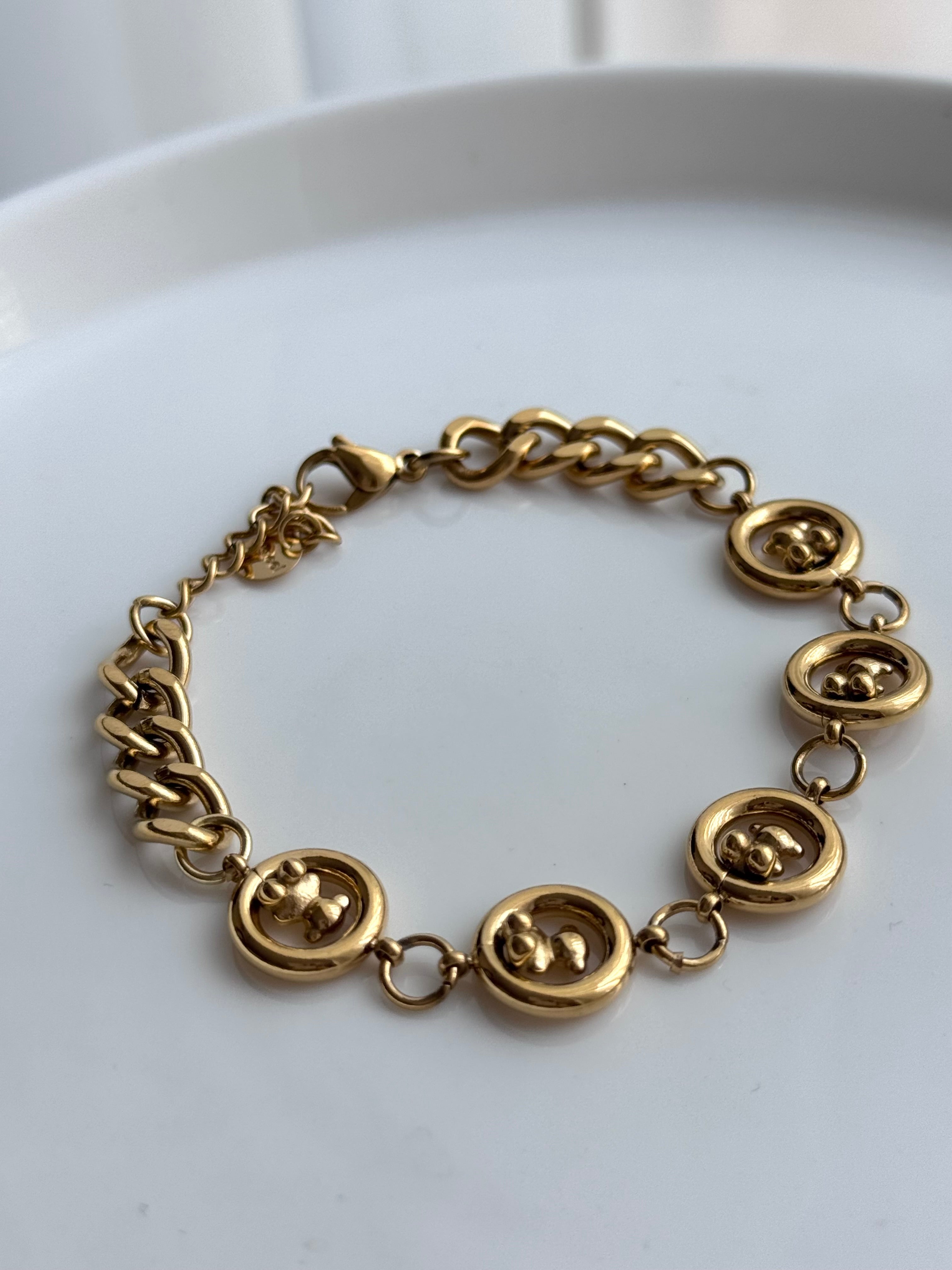 PULSERA CÍRCULOS CON OSOS