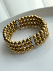 PULSERA TRIPLE BOLITAS