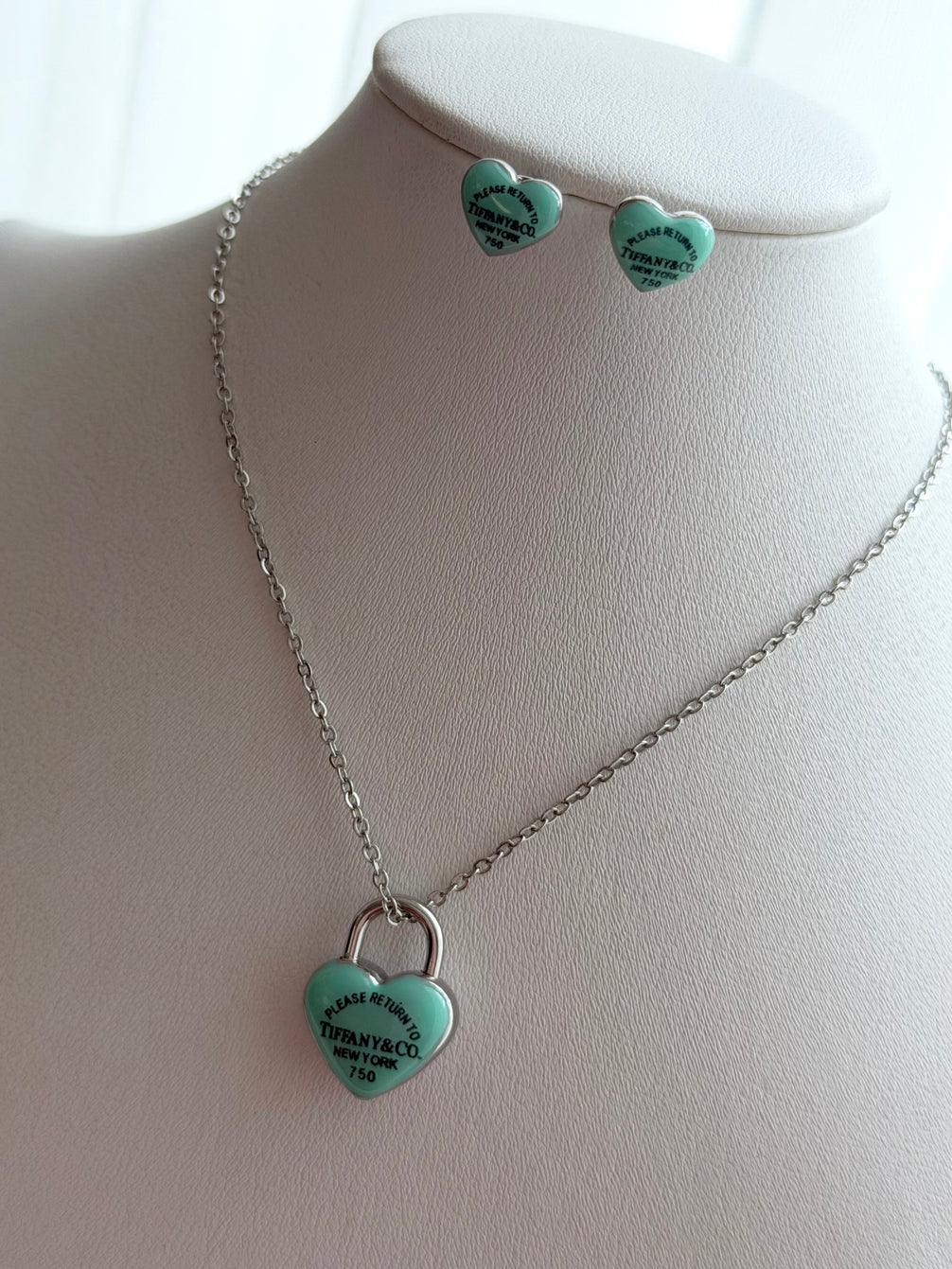 SET CORAZÓN AZUL