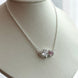 COLLAR DOBLE CORAZON ROSA