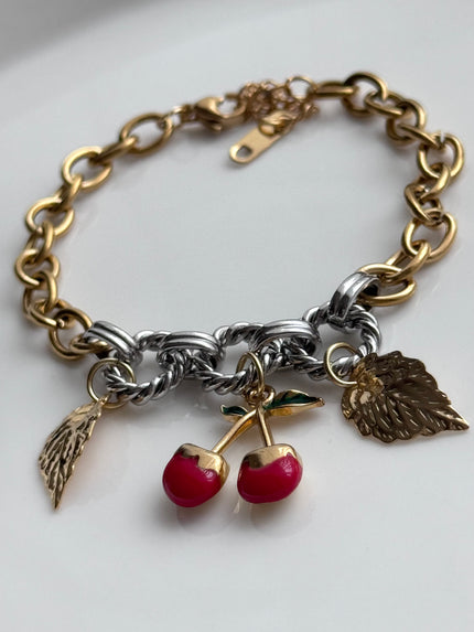 PULSERA DIJE CEREZA