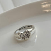 ANILLO  ORAZON CON ZIRCONIAS