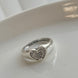 ANILLO  ORAZON CON ZIRCONIAS