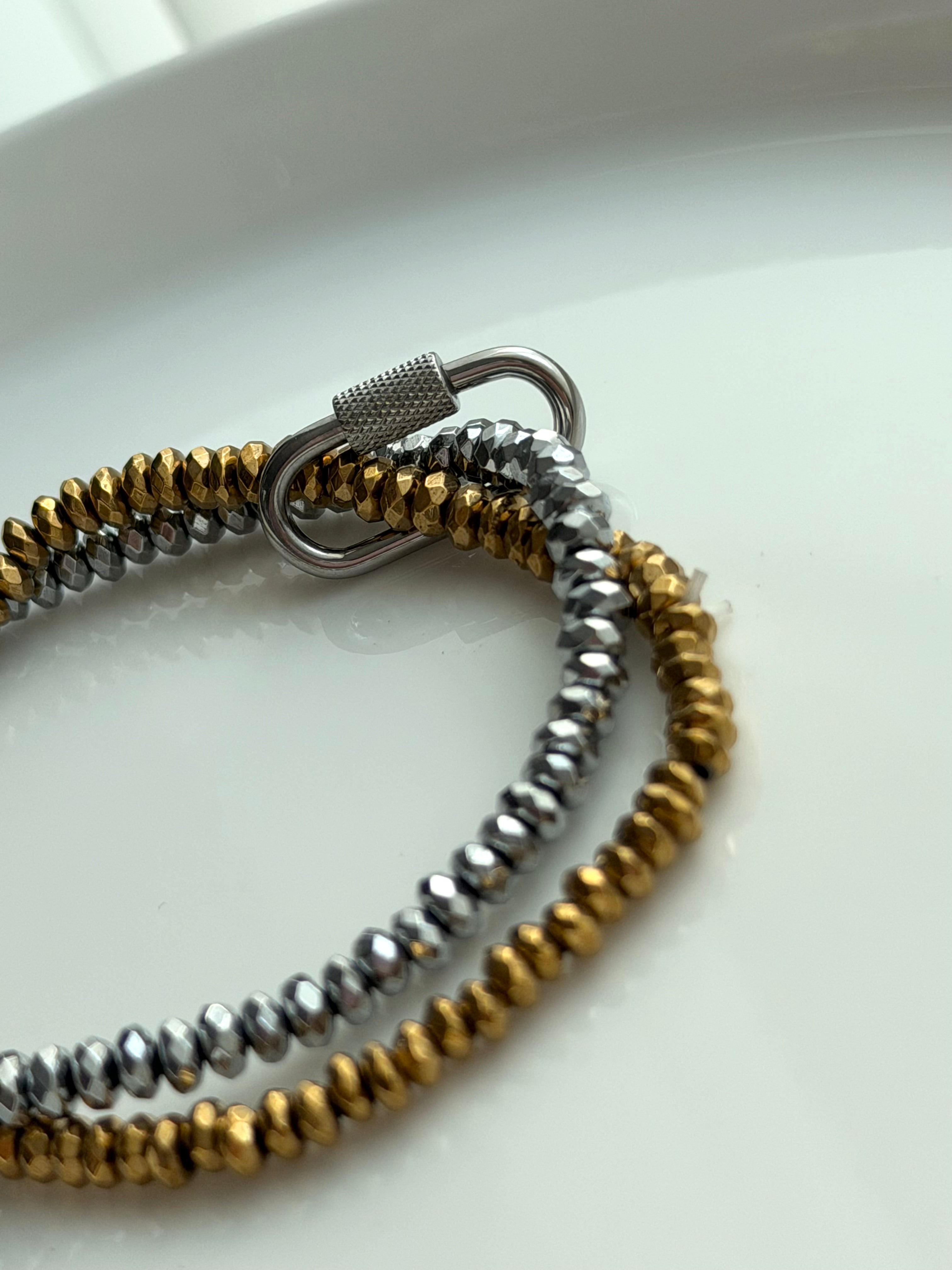 PULSERA DOBLE CRISTAL