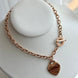 COLLAR CADENA Y CORAZON