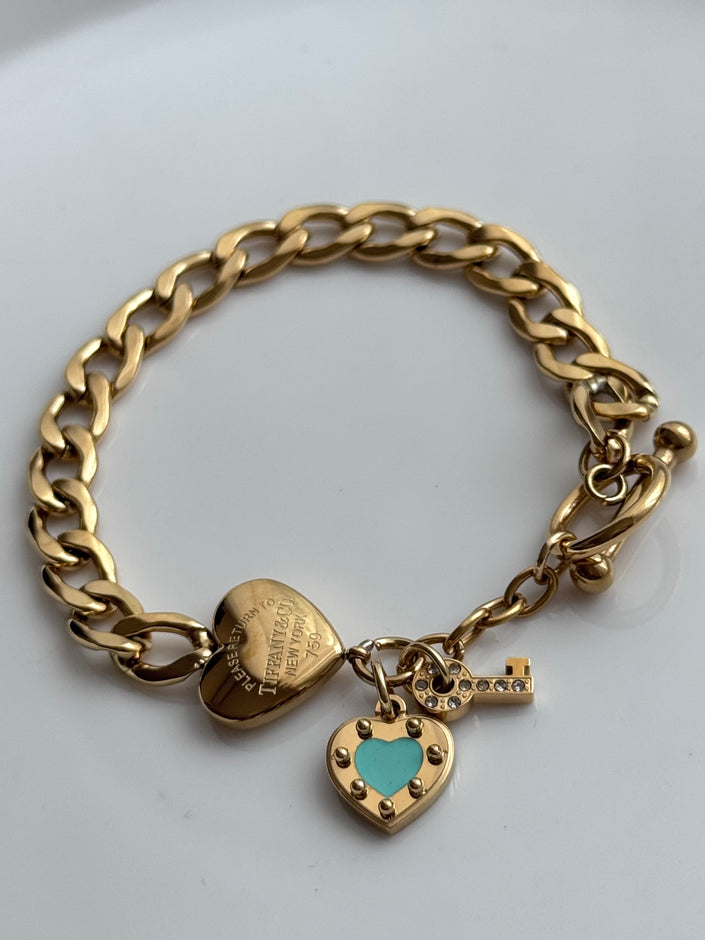 PULSERA CADENA CON DIJES