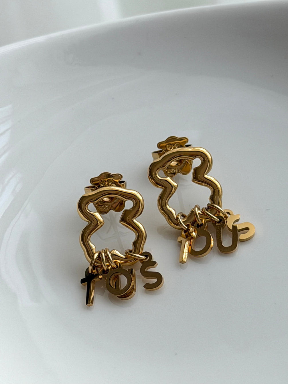 ARETE OSITO CON LETRAS