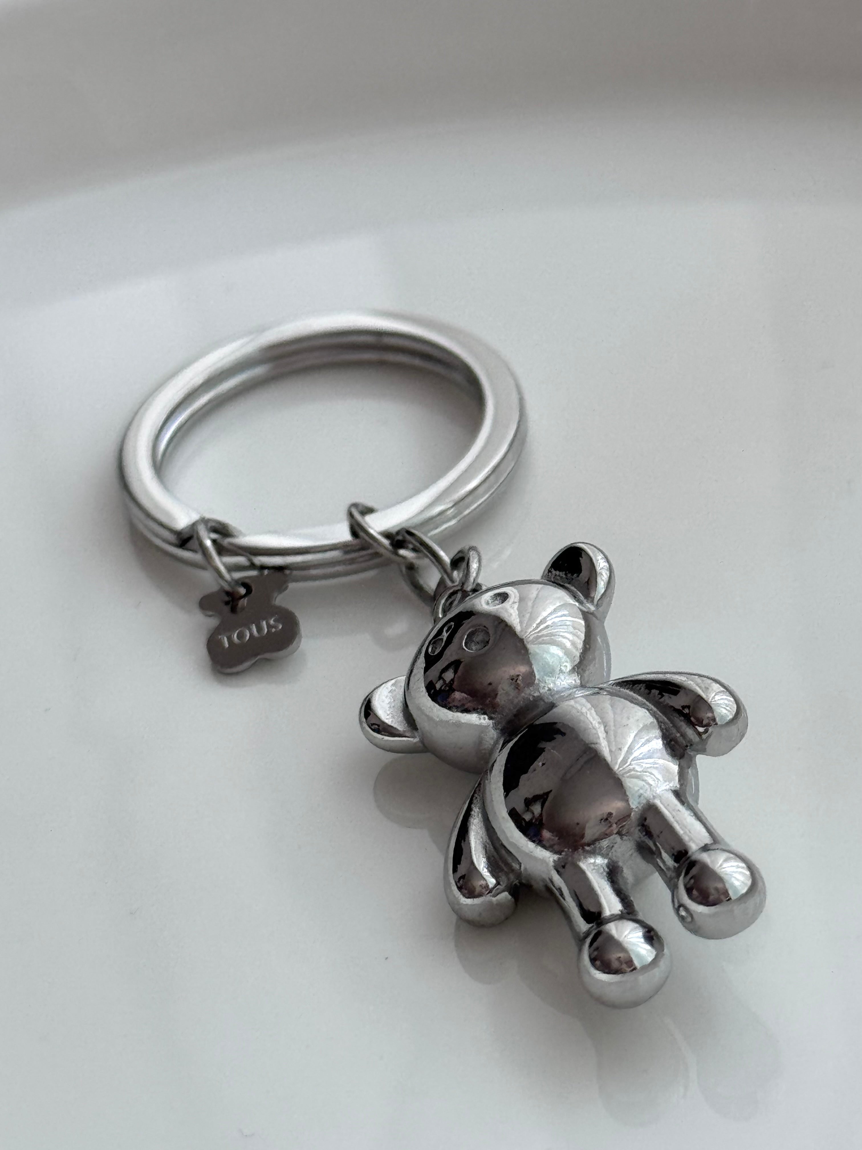 LLAVERO OSO PLATEADO