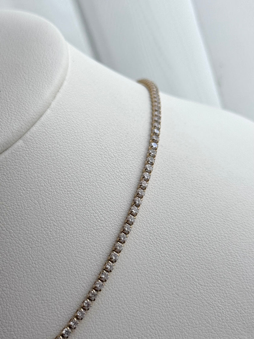 COLLAR TENNIS DORADO 2mm