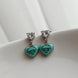 ARETE COLGANTE CORAZON AZUL