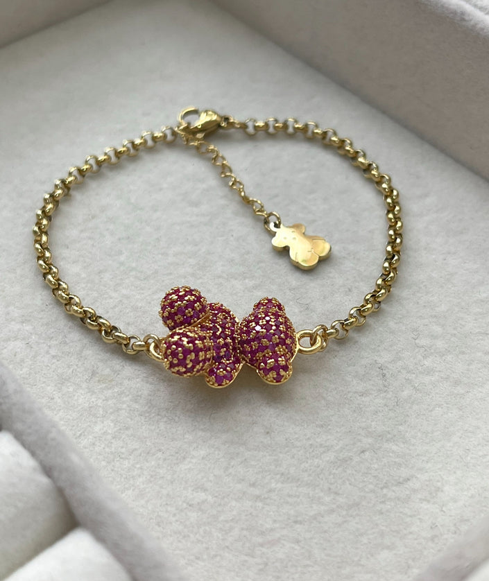 PULSERA GLOBO CON ZIRCONIAS