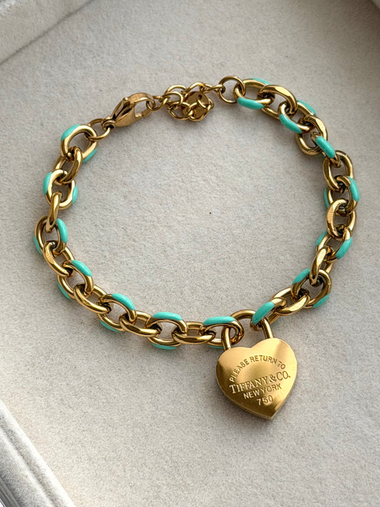 PULSERA CADENA AZUL