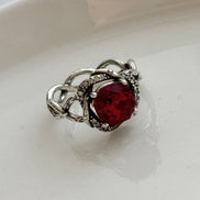 ANILLO PIEDRA ROJA
