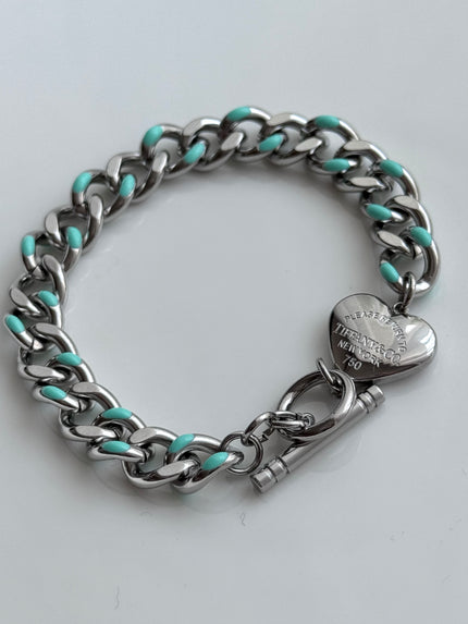 PULSERA CADENA AZUL