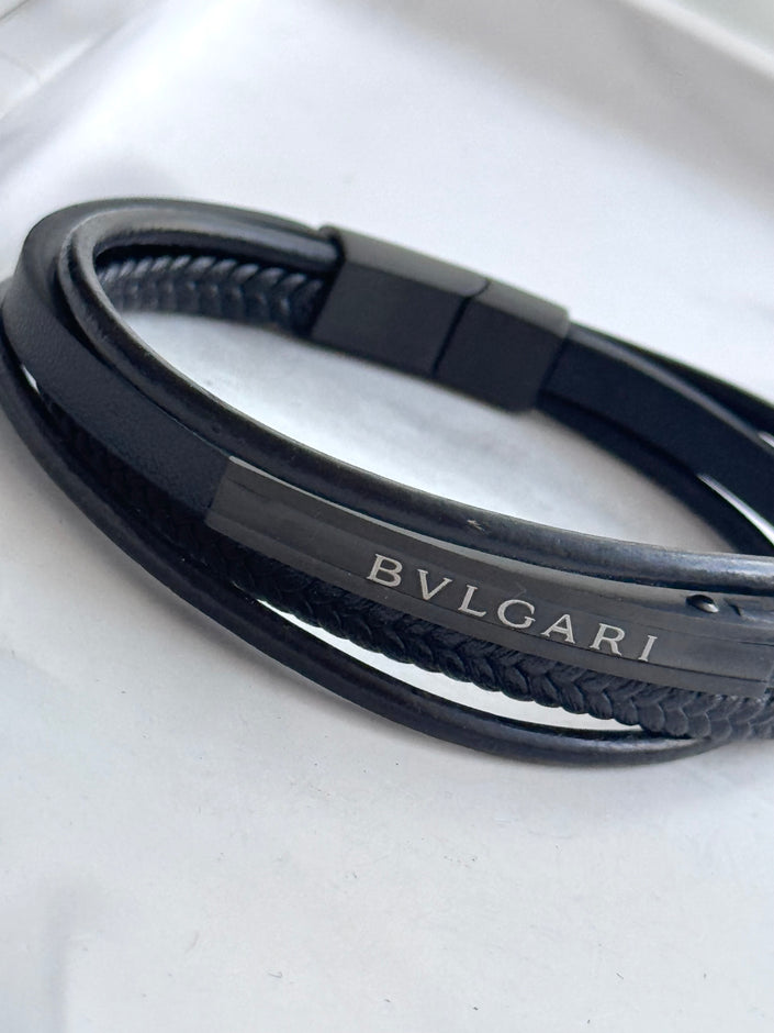 PULSERA TIRAS NEGRA