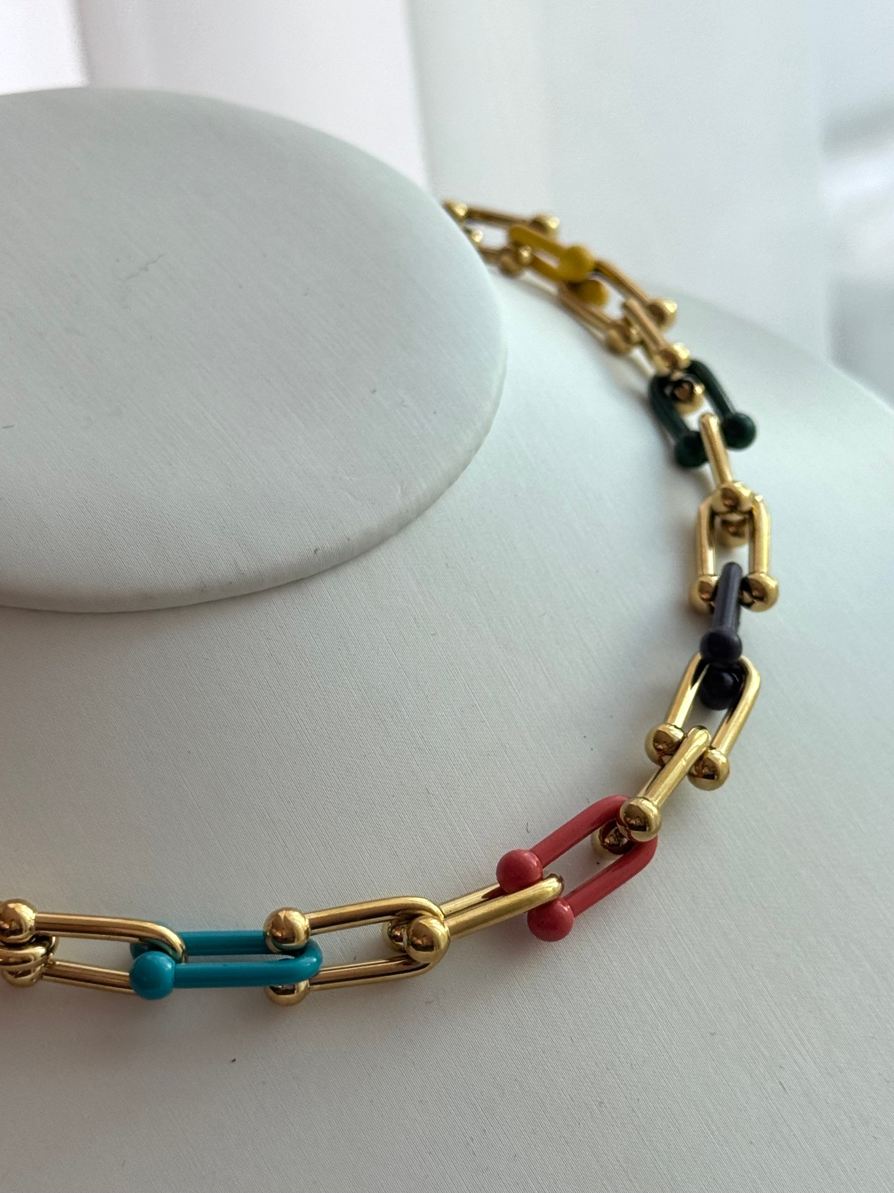 COLLAR ESLABONES DE COLORES