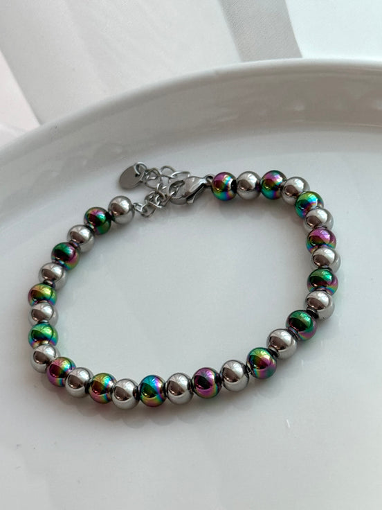 PULSERA BOLITAS TORNASOL 6