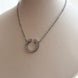 COLLAR T CON CRISTALES PLATEADO