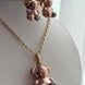 SET COMPLETO OSITOS ORO ROSA