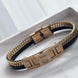 PULSERA PLACA H DORADA