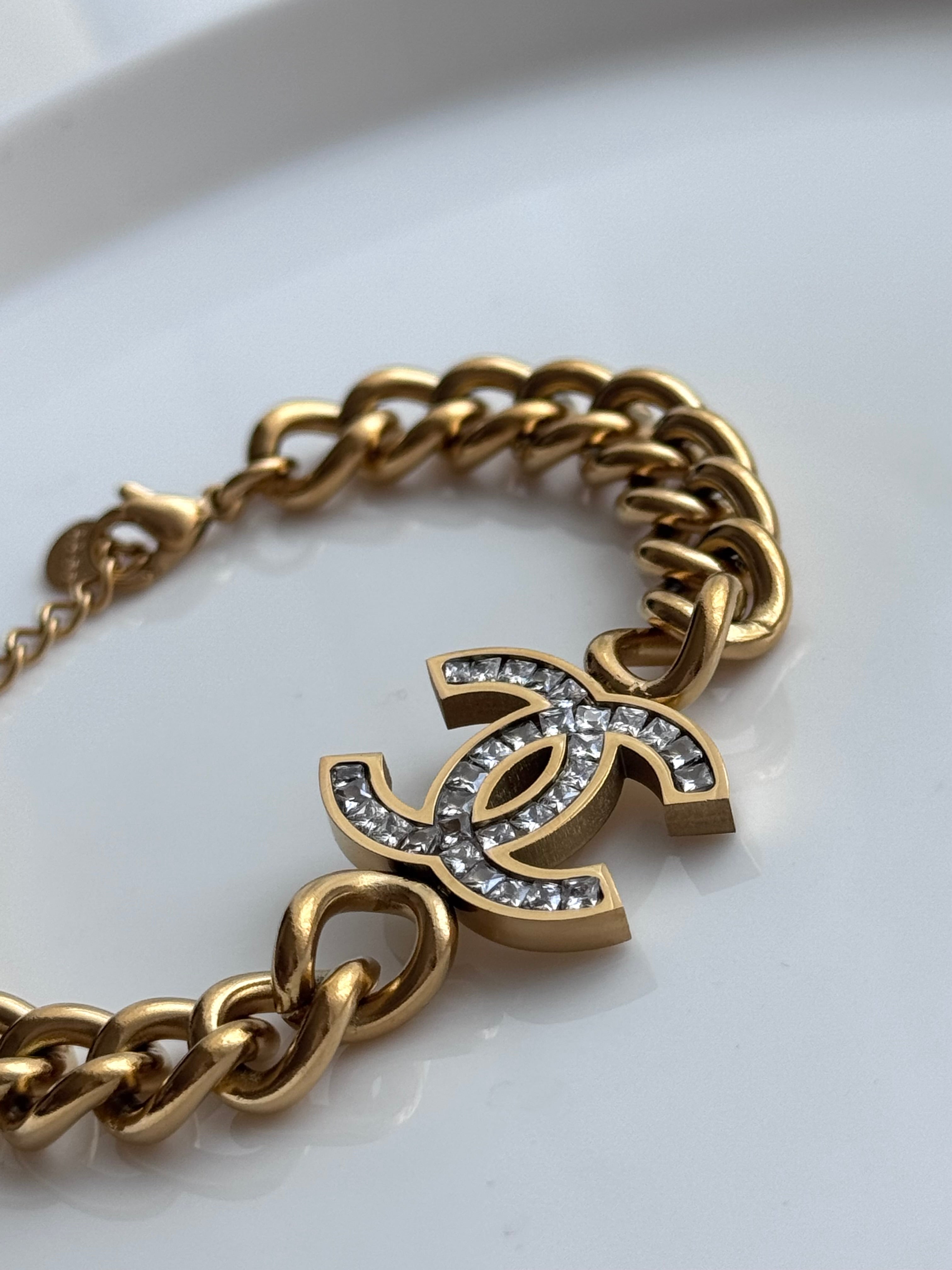 PULSERA DIJE CC CON CRISTALES