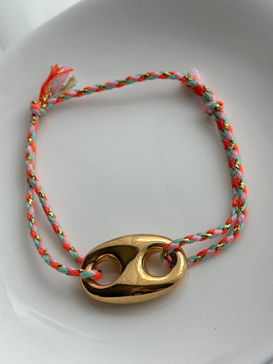 PULSERA ESLABON HILO