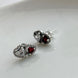ARETE DOBLE CORAZON ROJO