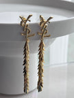 ARETES  HOJAS YSL