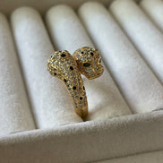 ANILLO PANTHERE DOS CABEZAS