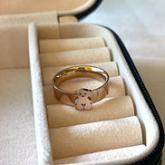 ANILLO CON OSO LISO