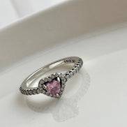 ANILLO CORAZÓN ROSA