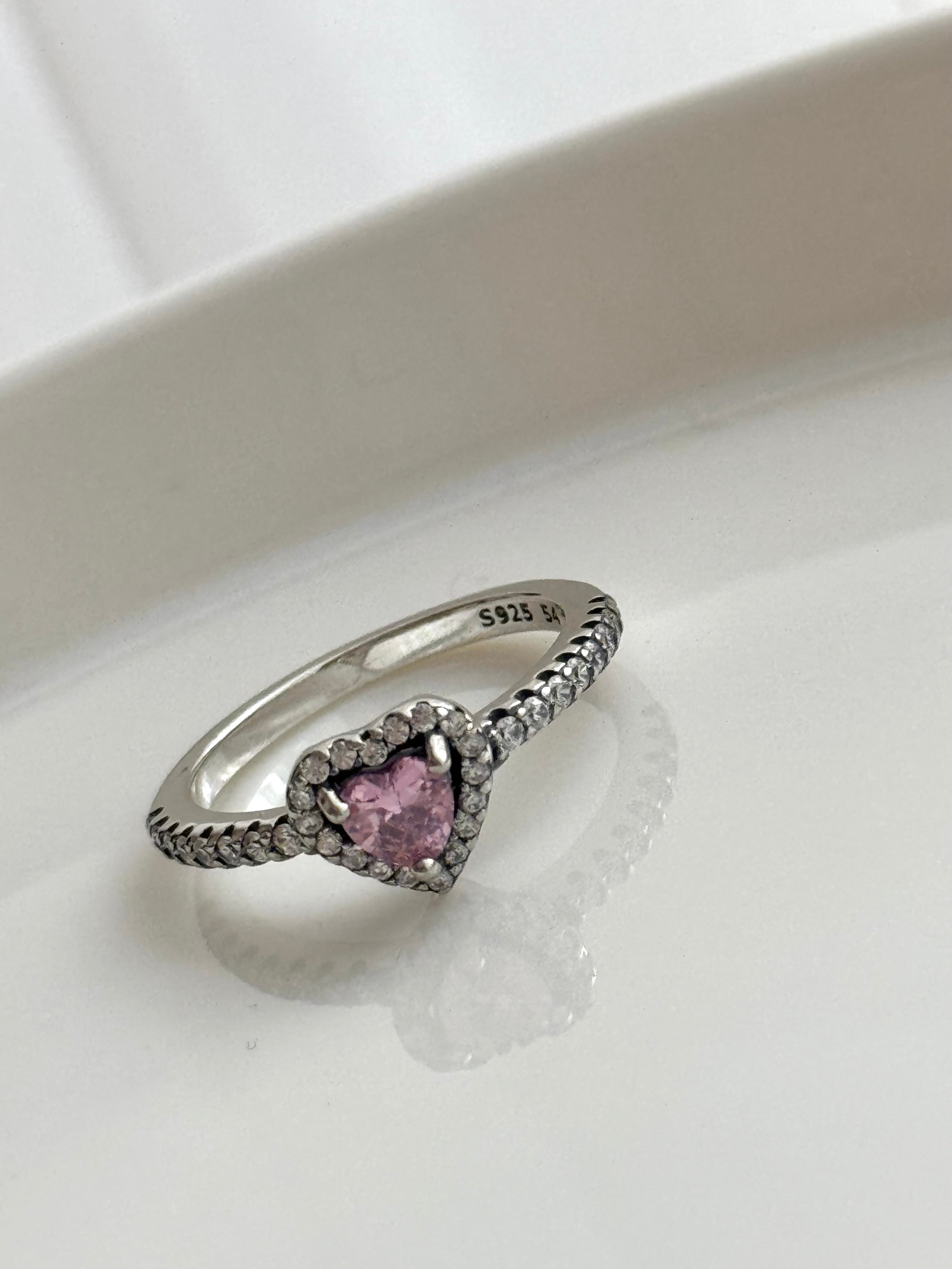 ANILLO CORAZÓN ROSA