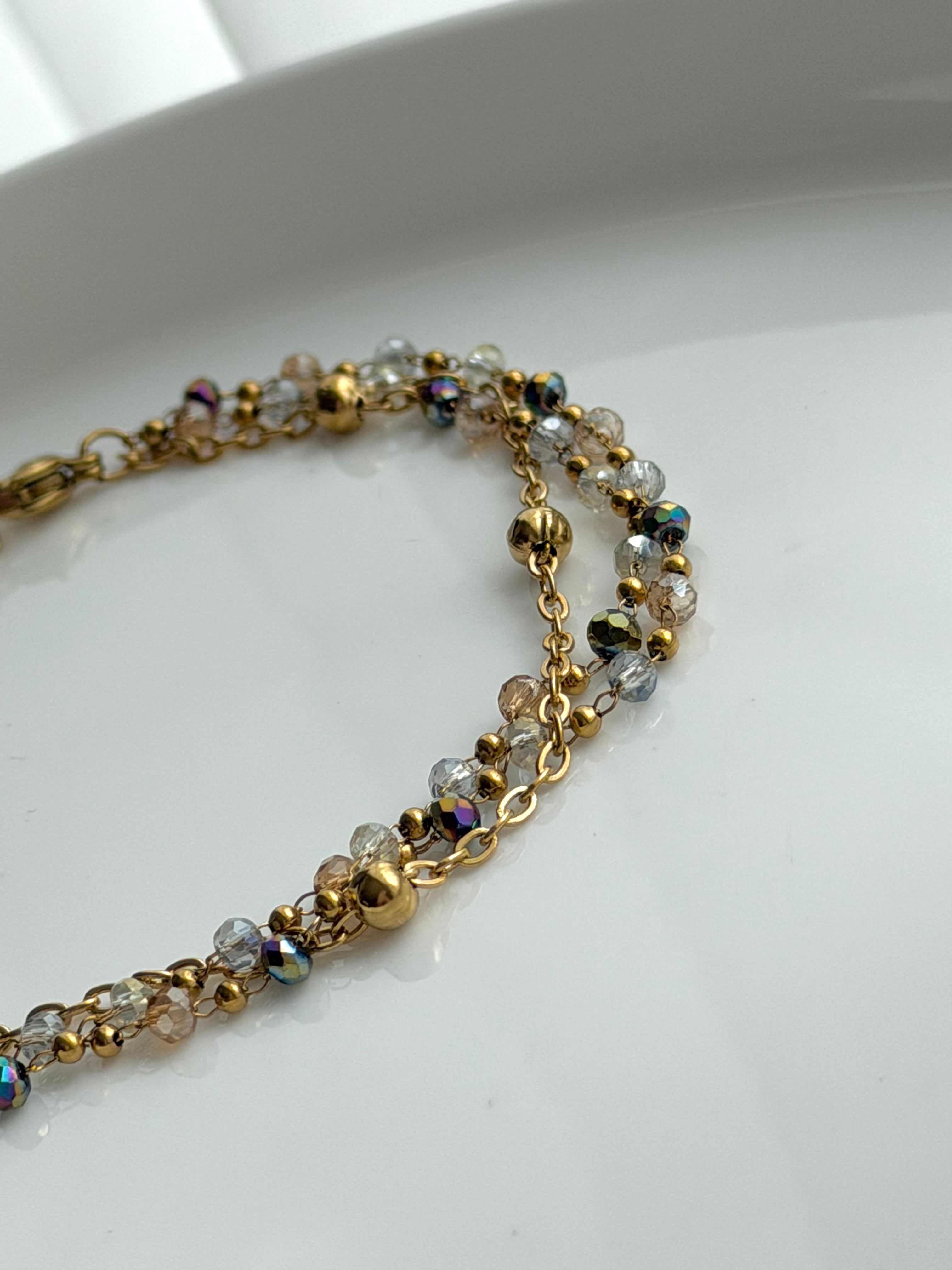 PULSERA CADENA CRISTAL