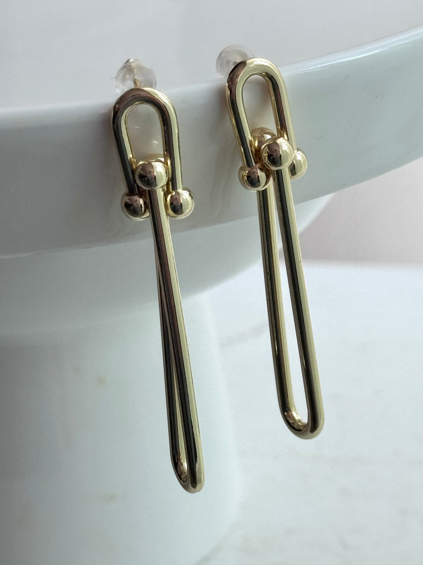 ARETE ESLABÓN LARGO DORADO