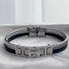 PULSERA PLACA H PLATEADA