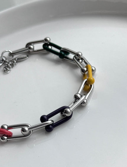 PULSERA ESLABÓN COLORES