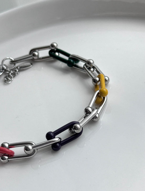 PULSERA ESLABÓN COLORES