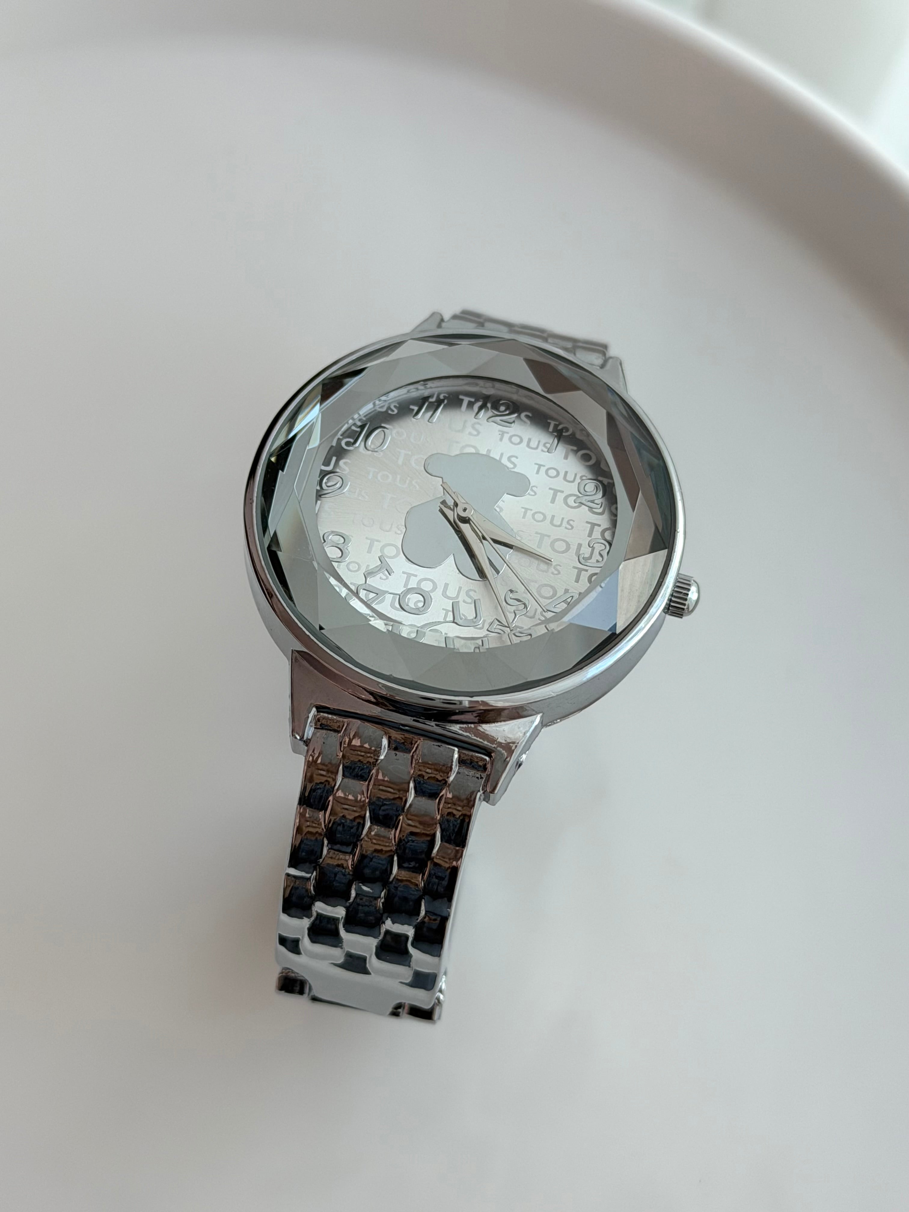 RELOJ PULSERA CON CRISTAL