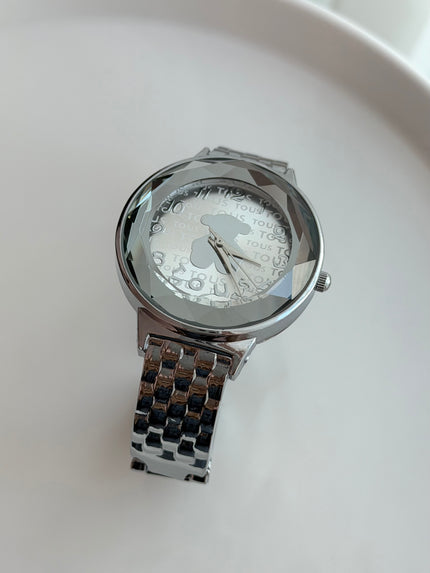 RELOJ PULSERA CON CRISTAL