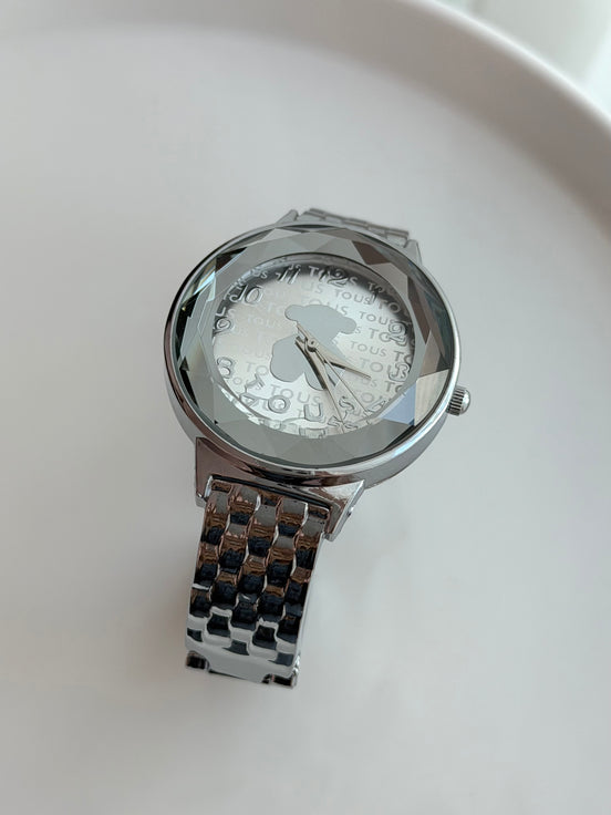 RELOJ PULSERA CON CRISTAL