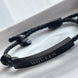 PULSERA TRENZADA CALAVERAS NEGRAS