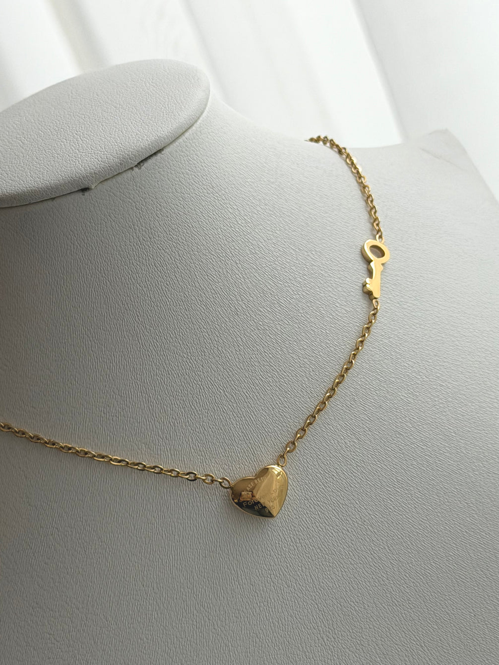 COLLAR LLAVE Y CORAZON TFFNY