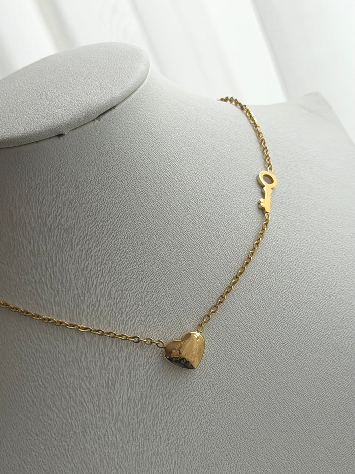 COLLAR LLAVE Y CORAZON TFFNY