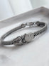 PULSERA ZIPPER PLATEADA